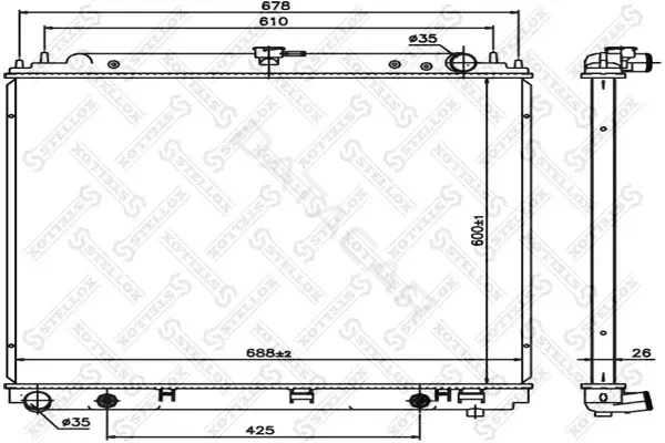 Радиатор охлаждения STELLOX 10-26784-SX