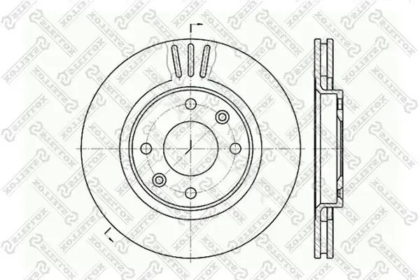 Тормозные диски STELLOX 6020-1929V-SX