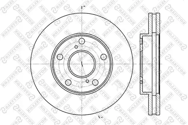 Тормозные диски STELLOX 6020-4547V-SX