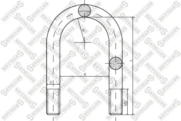 Стремянка рессоры STELLOX 84-64228-SX