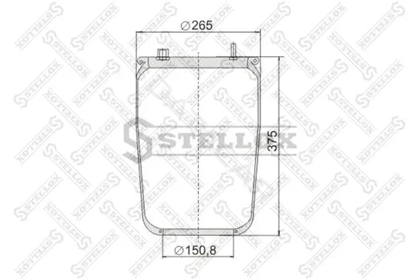 Пневмоподушка STELLOX 90-08360-SX