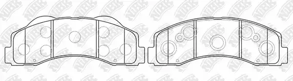 Тормозные колодки NiBK PN51003