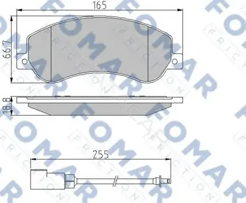 Тормозные колодки FOMAR FO925081
