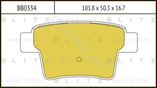 Тормозные колодки BLITZ BB0334