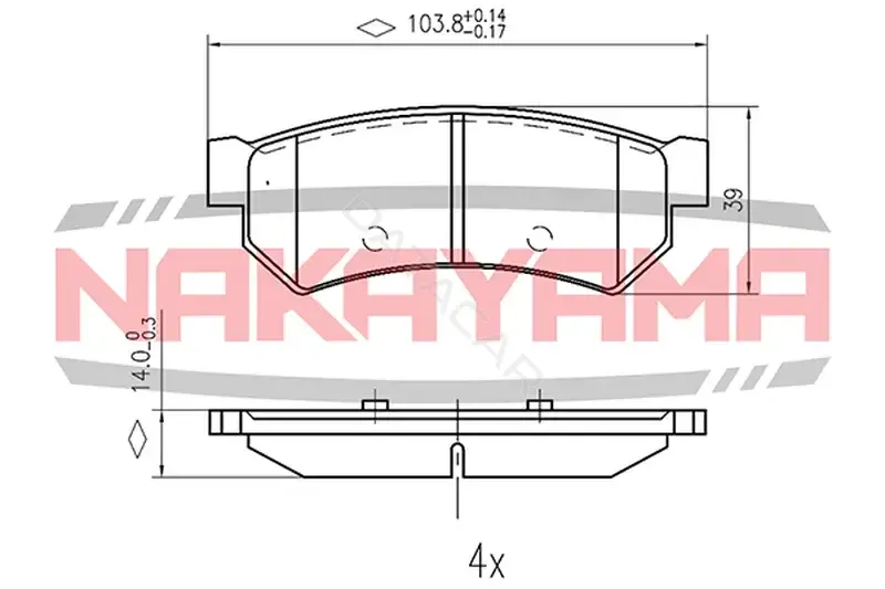 Тормозные колодки NAKAYAMA HP8524NY