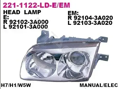 Фары DEPO 221-1122R-LD-EM
