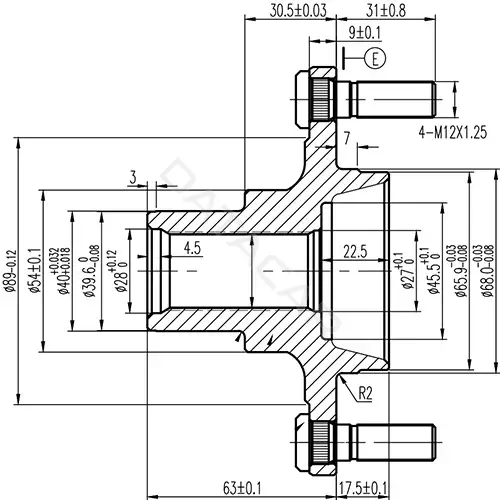 Ступица колеса ZIKMAR Z89883R