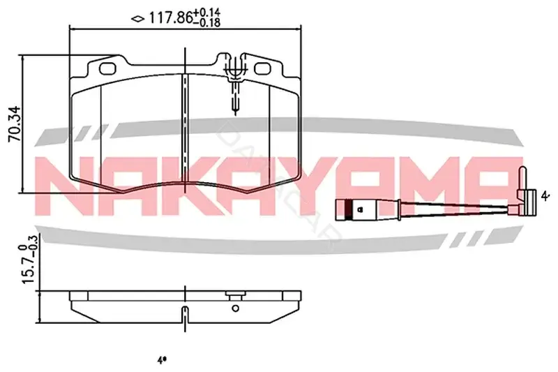 Тормозные колодки NAKAYAMA HP8370NY