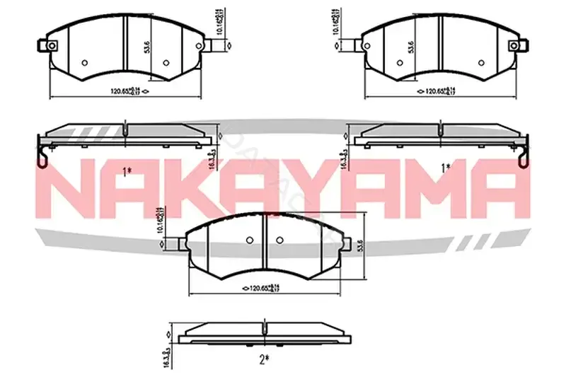 Тормозные колодки NAKAYAMA P0144NY