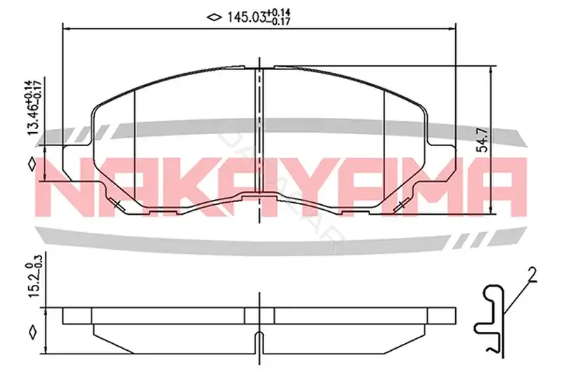 Тормозные колодки NAKAYAMA P0644NY