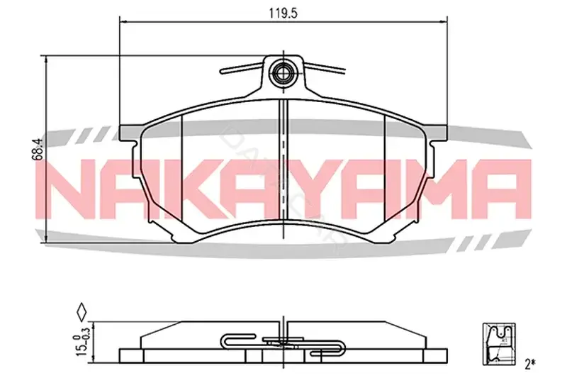 Тормозные колодки NAKAYAMA P0647NY