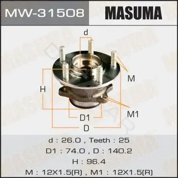 Подшипник ступицы MASUMA MW-31508