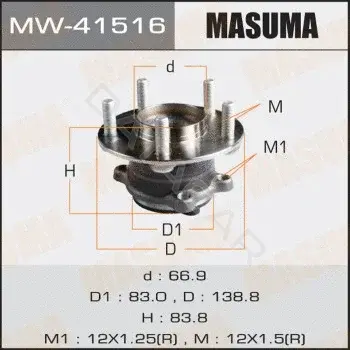 Подшипник ступицы MASUMA MW-41516