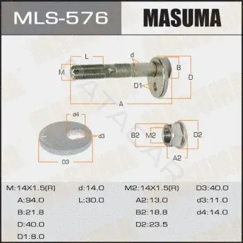 Болт подвески MASUMA MLS-576
