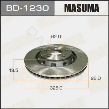 Тормозные диски MASUMA BD-1230