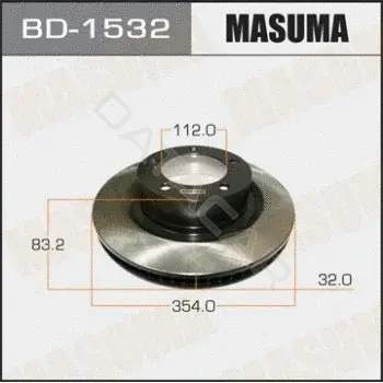 Тормозные диски MASUMA BD-1532