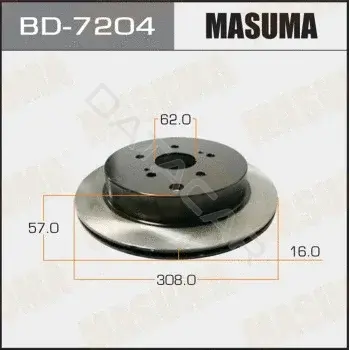 Тормозные диски MASUMA BD-7204
