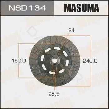 Диск сцепления MASUMA NSD134