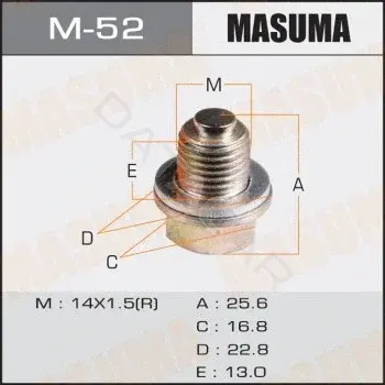Пробка сливная масляного поддона MASUMA M-52