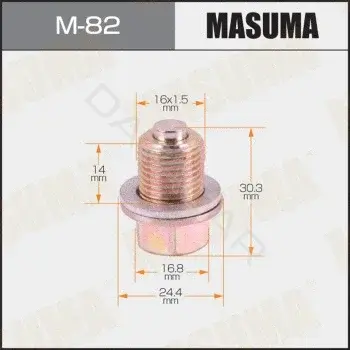 Пробка сливная масляного поддона MASUMA M-82