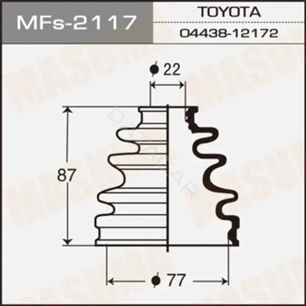 Пыльник шруса MASUMA MFs-2117