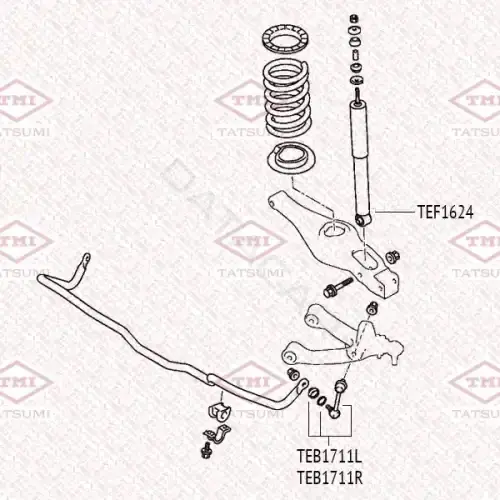 Стойки стабилизатора TATSUMI TEB1711R