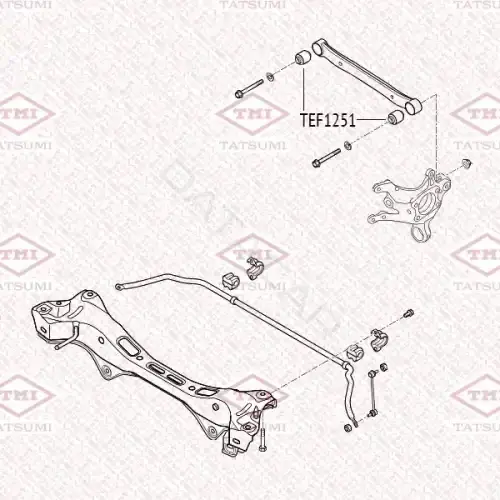 Втулки стабилизатора TATSUMI TEF1251