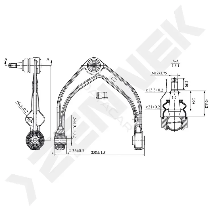 Рычаги ZENNEK DCA0360