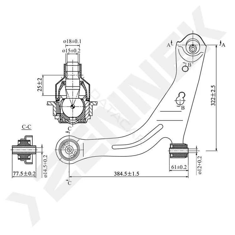 Рычаги ZENNEK DCA0368