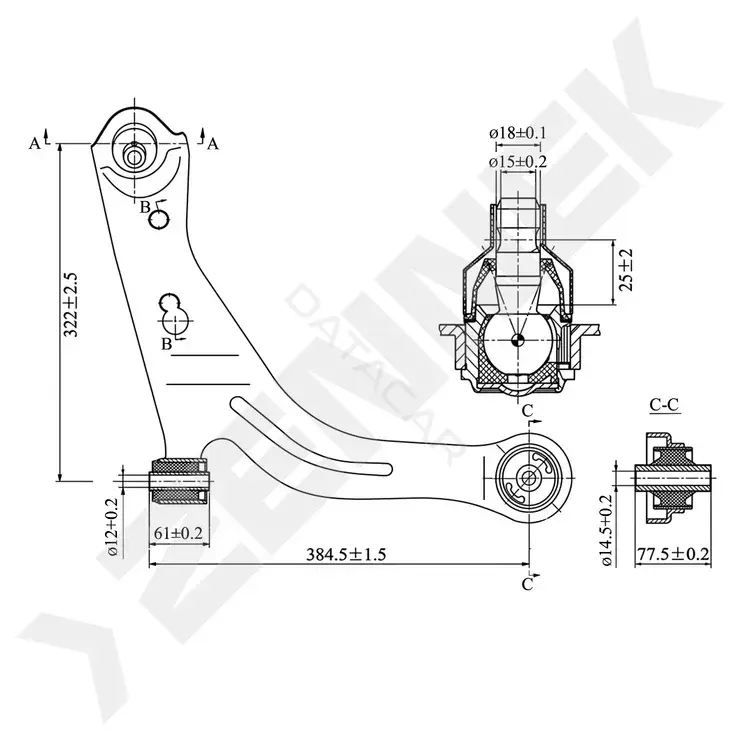 Рычаги ZENNEK DCA0369