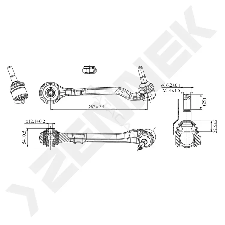 Рычаги ZENNEK DCA0409