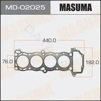 Прокладка ГБЦ MASUMA MD-02025