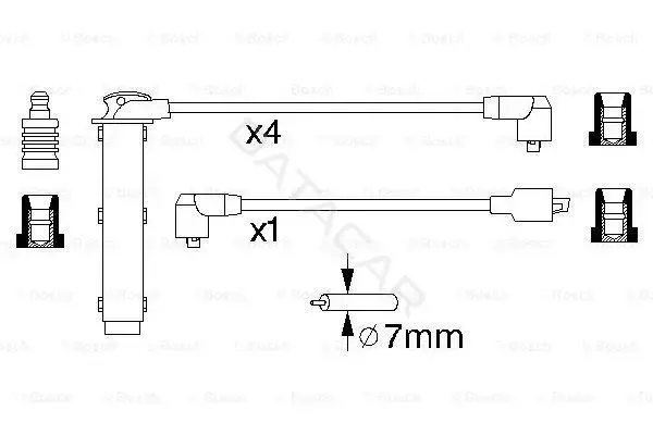 Высоковольтные провода BOSCH 0986356748