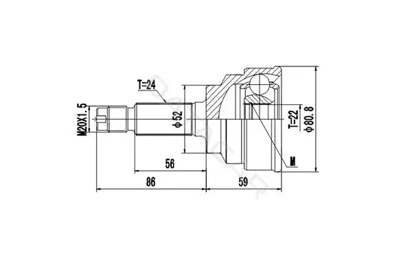 Шрус DYNAMATRIX DCV827016