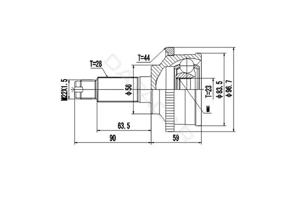 Шрус DYNAMATRIX DCV834013