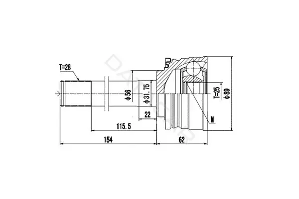 Шрус DYNAMATRIX DCV839027