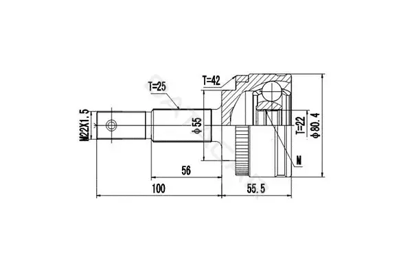 Шрус DYNAMATRIX DCV841048