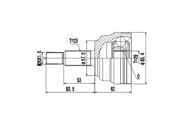 Шрус DYNAMATRIX DCV850003