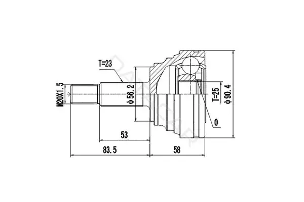 Шрус DYNAMATRIX DCV850026