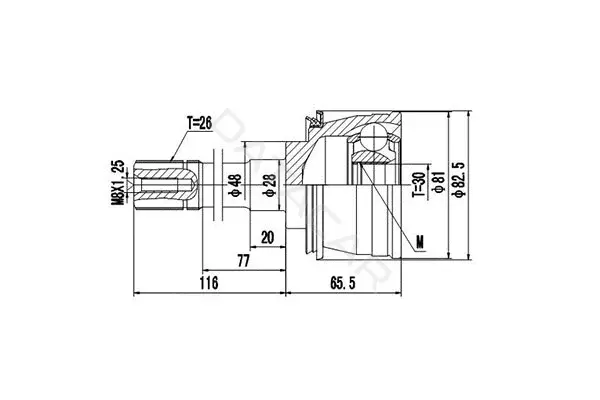 Шрус DYNAMATRIX DCV857009