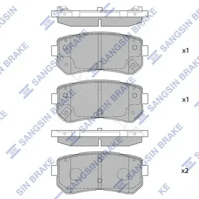 Тормозные колодки Hi-Q SP1406
