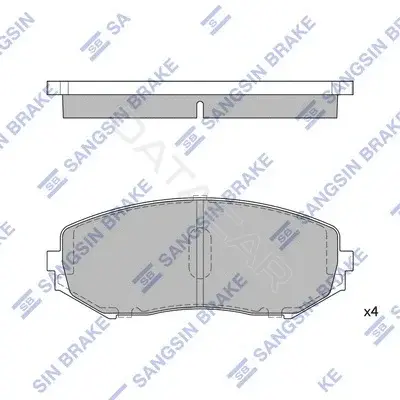 Тормозные колодки Hi-Q SP1416
