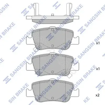 Тормозные колодки Hi-Q SP1501