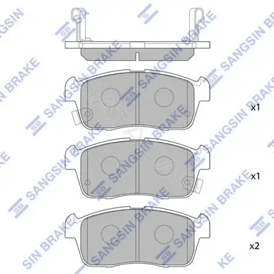 Тормозные колодки Hi-Q SP1549
