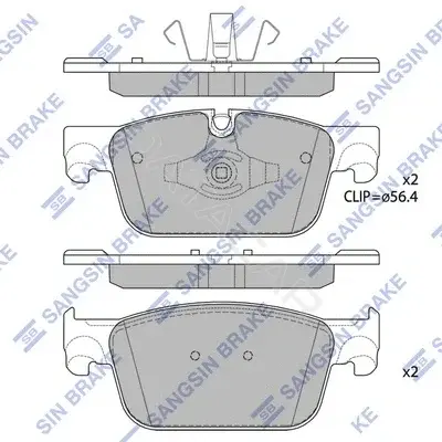 Тормозные колодки Hi-Q SP1867
