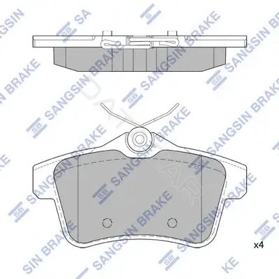 Тормозные колодки Hi-Q SP1881