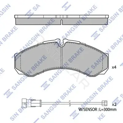 Тормозные колодки Hi-Q SP2638
