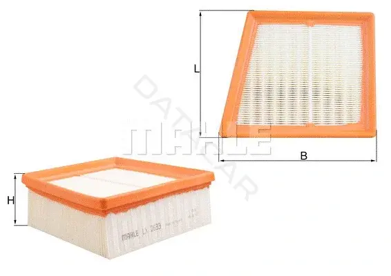 Воздушный фильтр KNECHT/MAHLE LX2633