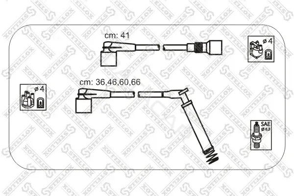 Высоковольтные провода STELLOX 10-38450-SX