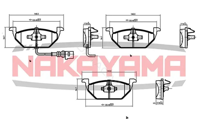 Тормозные колодки NAKAYAMA HP8107NY